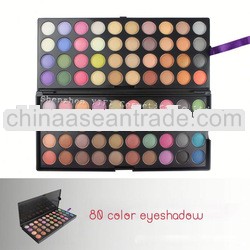 Girl cosmetic!80 color eyesahdow palette small paper boxes
