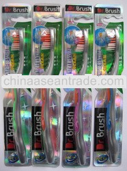 High quality adult daily use transparent rubber toothbrush