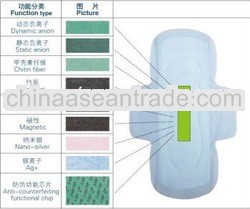 Hygiene Products Bamboo Sanitary Pads with Anion