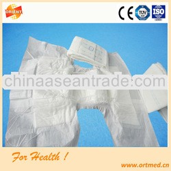 Instant absorb PE film waterproof adult incontinence diaper