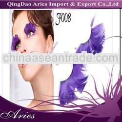Instock Blue Super Long Feather Long False Eyelashes
