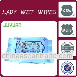 Lady's Cleanliness Wet Tissue/feminine tissue/lady wet wipes