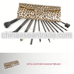 Leopard 12 pcs makeup brush set free designer makeup samples