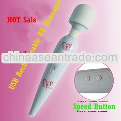Magic Sex Massager With USB Charger Sex Vibrator Adult Toy For Female AV Wand Adult Product