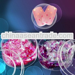 ND-15 12 Colors Glitter Iridescent Icy Mylar Flake Set for Acrylic Nail Decoration