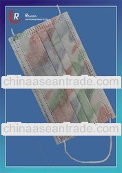 Non-woven disposable face mask with earloop