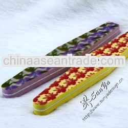Printed sponge nail file