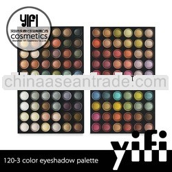 Professional 120-3 eyeshadow makeup palette eyebrow