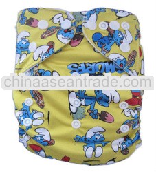 Reusable Baby Diaper Cloth Diaper Popular Morden Cartoon Baby Nappy