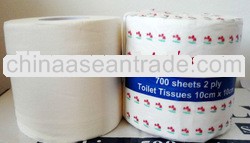 Sanghai clean 100% Virgin Pulp 2py Toilet Tissue roll