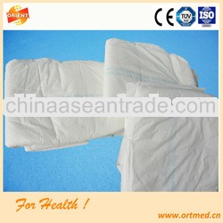 Soft cover PE film waterproof adult incontinence diaper