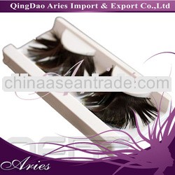 Unique! Black Feathered Eyelashes False Eyelashes- Strip
