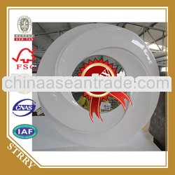 bathroom mirror frame,round PU mirror frame,shiny white frame