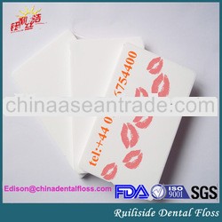 credit card dental floss with fluoride