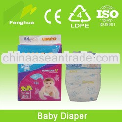 disposable sleepy baby diaper with wetness indicator