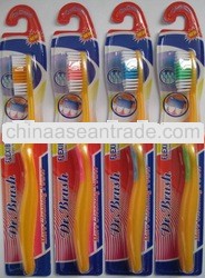high quality special handle adult waved bristle toothbrush