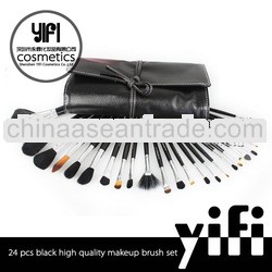hot sale!24 black case makeup brush cosmetic box makeup kit
