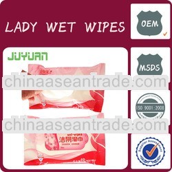 lady cleaning wet wipes/women privates wet wipes