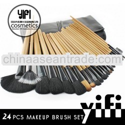 professional manufacturer!24 black case makeup brush small cosmetic brush set