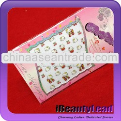 self-adhesive 3D nail sticker Hello Kitty nail sticker