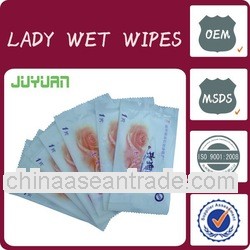 single wet tissue /lady wipes/women privates wet wipes