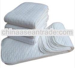 six Layer Cotton Microfiber Nappy/Diaper Inserts Modern Cloth White insert