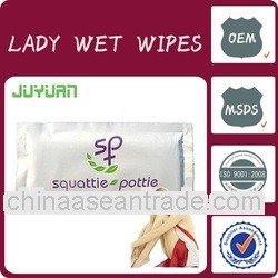 wet tissue scented or unscented lady wet tissue and OEM welcomed