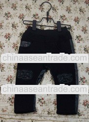 Cute Panda Embroidery Kids Pants