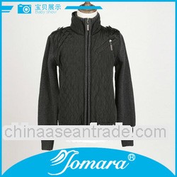 High quality zipper up children wool cardigan