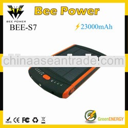 Huge 23000mah capacity solar charger can suitable for laptop/mobile phone/psp...
