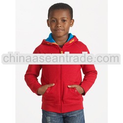 Kids Wear Clothing Manufacturers Kangaroo Pockets Boy Upstate Lined Hoodie
