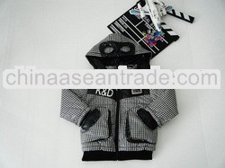 Lattice winter boy jacket