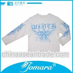 Long sleeve white baby plain t shirts