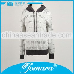 Long sleeve winter boys pullover sweater with hood
