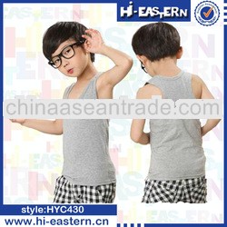 Lovely children tank top,cotton solid blank plain tank top for kids, children clothing