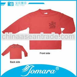 Wholesale long sleeve children blouses kids tshirt for bog
