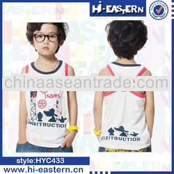 boy's comfortable tank tops in bulk, children tank tops