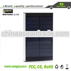 factory high quality mobile Solar Charger 4000mAh with CE,FCC,RoHS