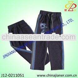 fleece boy kids sweat pants new design