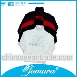 high neck design cotton sweater pullover for girls