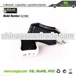 hot sale Sungzu ODM keychain mini solar charger with LED light