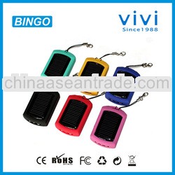 micro usb solar lamp charger keychain solar phone battery charger 550mah