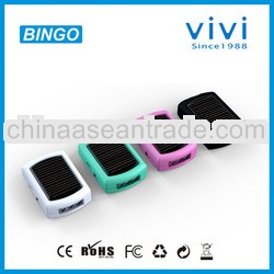 solar panel battery charger for mobile phone solar li-ion battery charger power bank with 3 led ligh