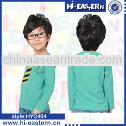 top quality tie print children's t shirt with long sleeve