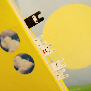 [77Fashion] 77027Lovely smiling face rabbit memo pad page bookmarks stationery(can mix orders)