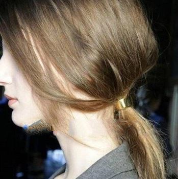 Korean temperament wild metal the texture of the cylinder ring hair band Free shipping hair jewelry