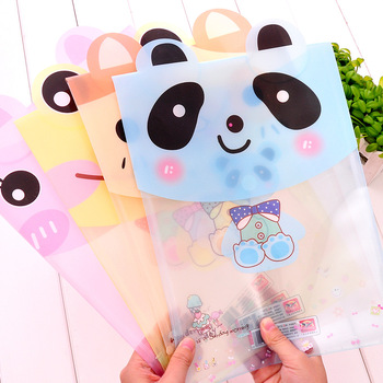 (Min order is $10) Korea stationery cute cartoon file bags transparent a4 kits storage bag a971