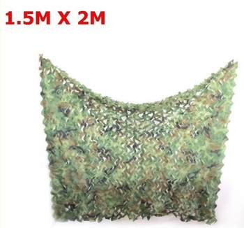 1.5M X 2MCar Drop netting Hunting Camping Military Camouflage Net jungle camouflage net Woodlands Le