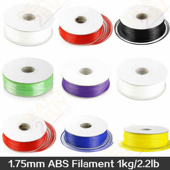 1.75mm ABS Filament 1kg/2.2lb 3D Printers Reprap, MakerBot Replicator 2, Afinia, Solidoodle 2, Print