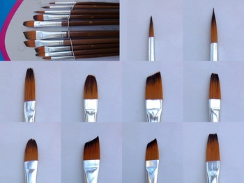 10 different kinds paint brushes gouache watercolor acrylics artist brush BB0129